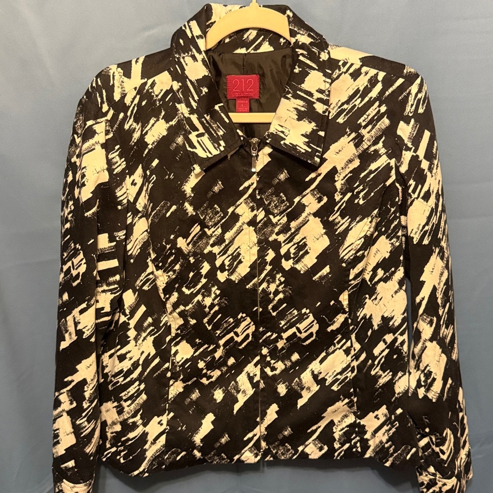 212 Collection Monochrome Patterned Jacket